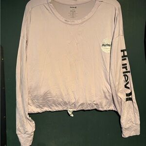 Hurley Women's Light Purple Long Sleeve Tee
